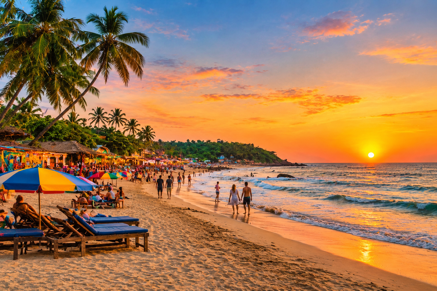 Baga and Calangute Beach